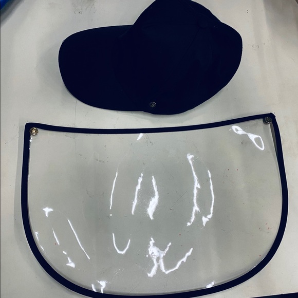 Baseball Hat Cap with Clear Face Shield - Picture 6 of 7